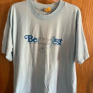 Vintage Single Stitch T-shirt Beaver Dam, WI 1983 Size XL Made In The USA